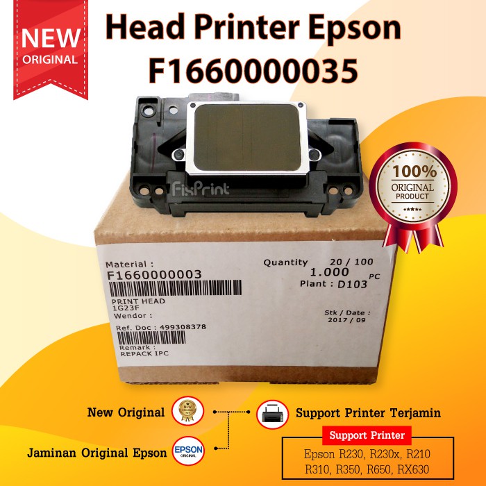 Jual Head Printer Epson R230 R230x R210 R310 R350 Rx650 Rx630 New Shopee Indonesia 0111