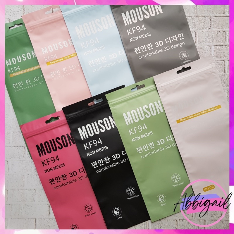 𝘈𝘉𝘎✰ Masker KF94 Mouson 4Ply Warna Warni / Mask KF 94 Mouson 4 Ply (Warna,Dewasa,Galaxi) isi 10 pcs / Masker KF 94 PREMIUM Model Korea 1010