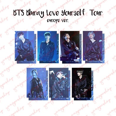 [READY / SET] SET BLURAY LOVE YOUSELF EUROPE BTSN PHOTOCARD FAN MADE UNOFFICIAL YANGPASHOP JUNGKOOK 