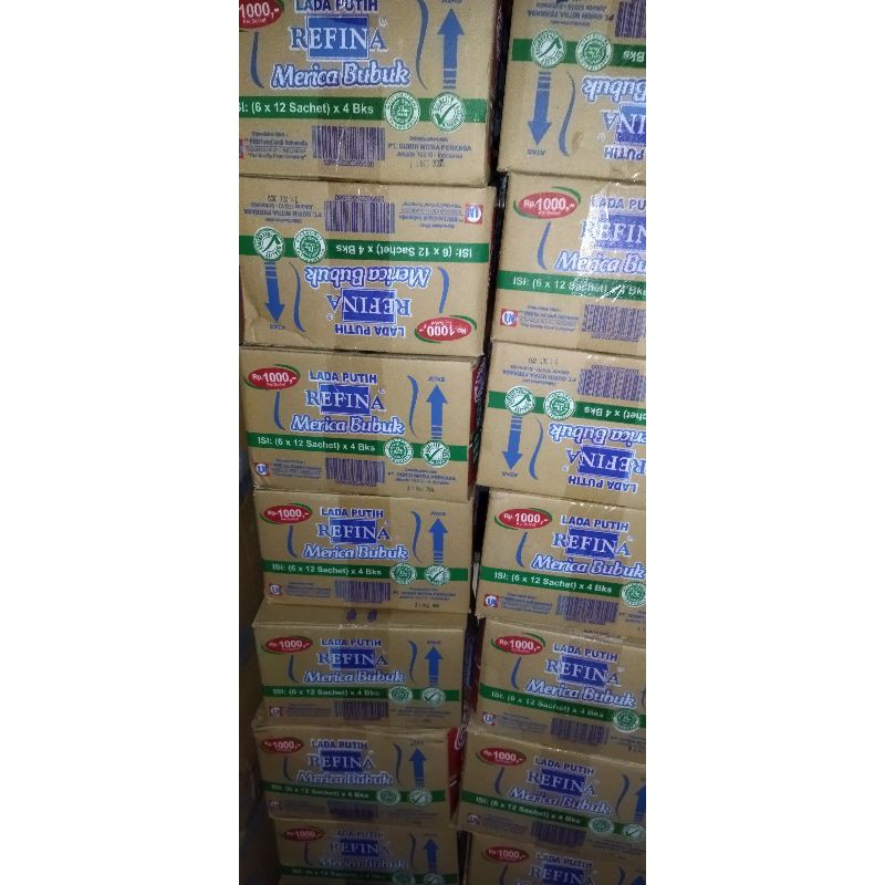 

merica bubuk refina kemasan renceng 4gr