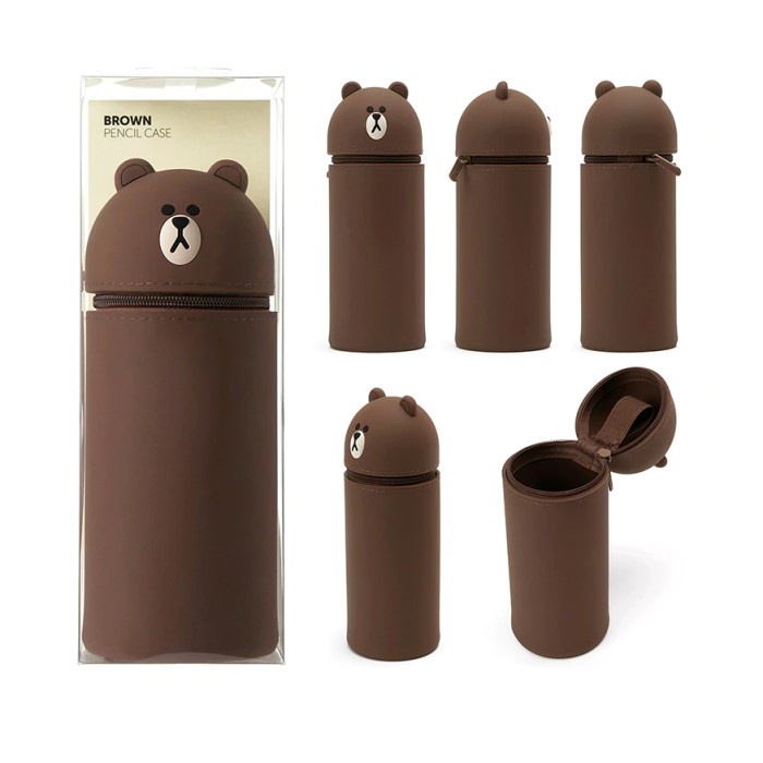 

Tempat Pensil / Kotak pensil Silicone Dua fungsi Pen Holder Vs Smiggle - Brown promo