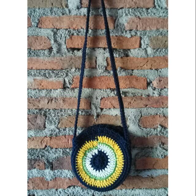 TAS RAJUT SLEMPANG BULAT PIPIH RESLETING