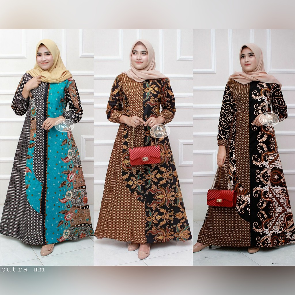 Harga Model Gamis Batik Kombinasi Terbaik Agustus 2021 Shopee Indonesia