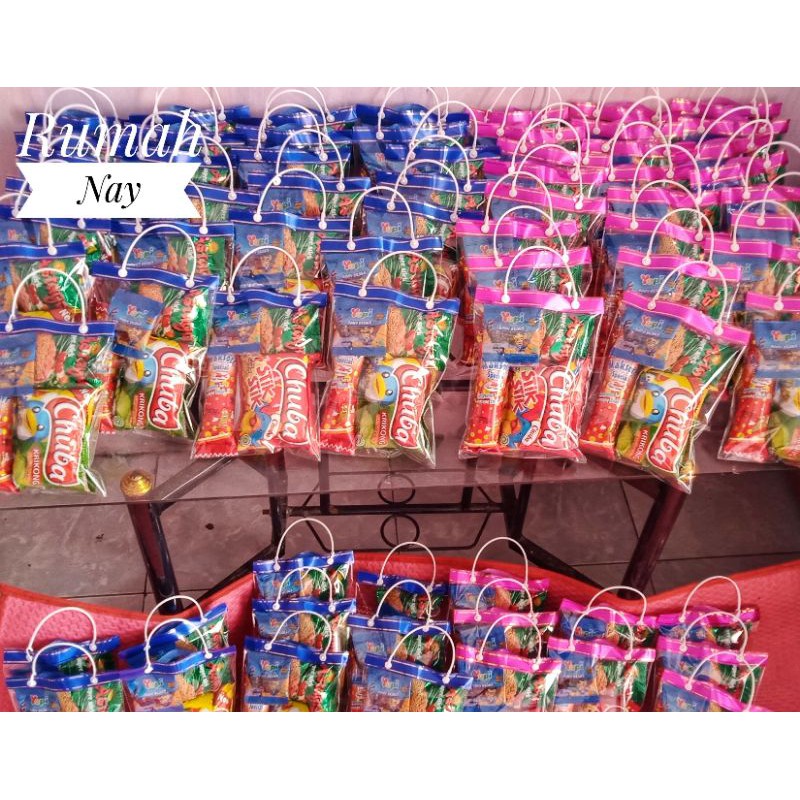 

10 paket snack bingkisan ultah anak