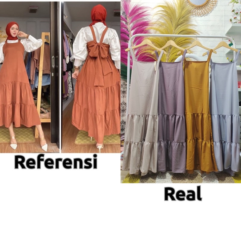 Midi Overal Pita belakang No iner