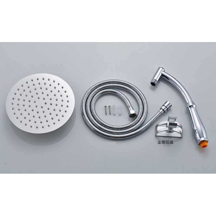 SPCR Kepala Head Shower Mandi Rainfall Stainless Steel Round Shower 201