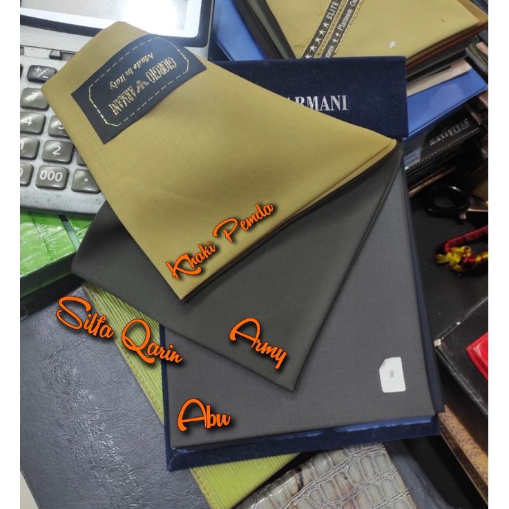 kain celana/jas Super wool 210's australian and cashmere by giorgio armani (130x150)