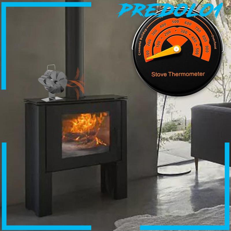 [PREDOLO1] Upgrade Mini Heat Powered Stove Fan Efficiency 6-Blade Quiet for Fireplace