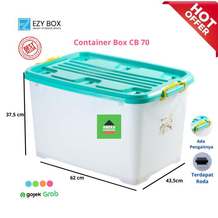 EZY Container Box 70 Liter - Biru Muda