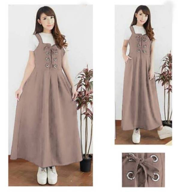 pakaian jump suit overal over all baru perempuan 2020/ SET OVERALL BONITA NAVY, COKSU, HITAM, MARON