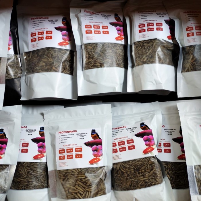 Fsfs650 Maggot Kering 80Gr Proteinmagg Fdfe240