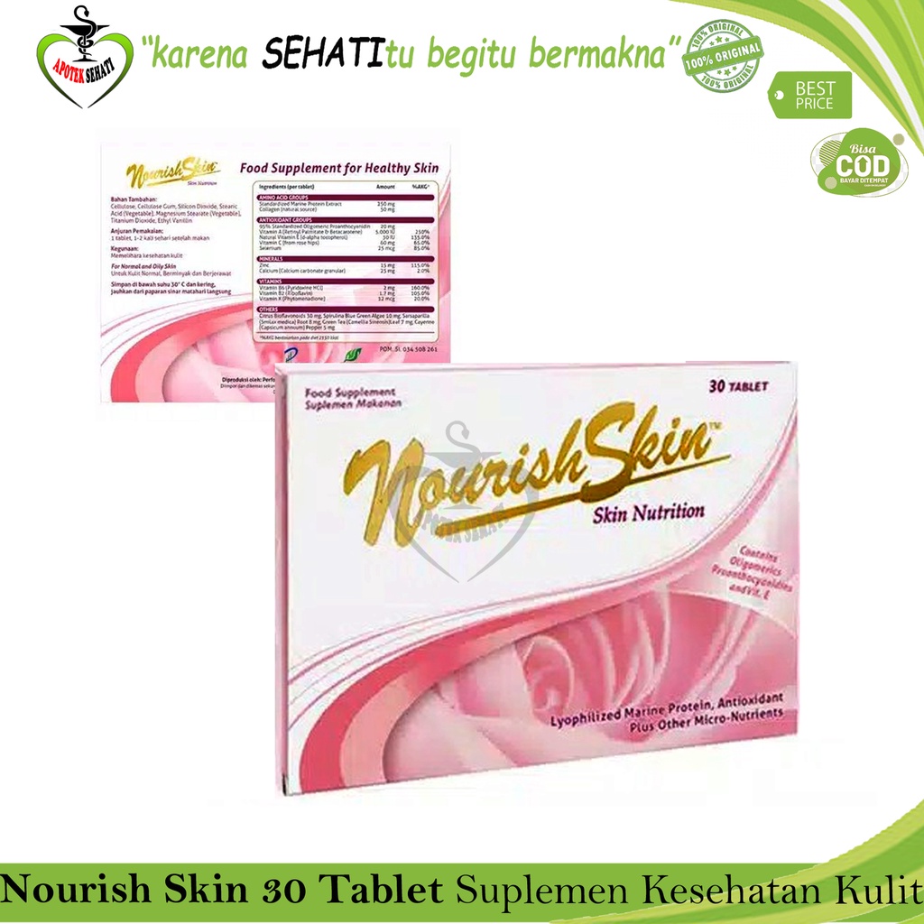 Nourish Skin Pink Nutrition Vitamin Mencegah Kulit Penuaan Dini