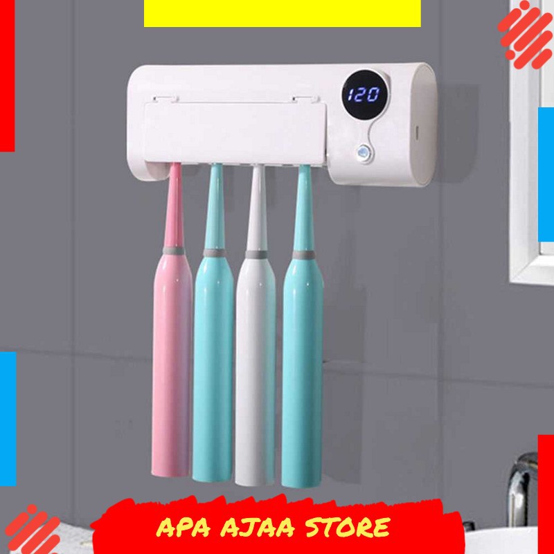 Terlariss !! ISHOWTIENDA Rak Sikat Gigi UV Toothbrush Holder Sterilizer - EC138