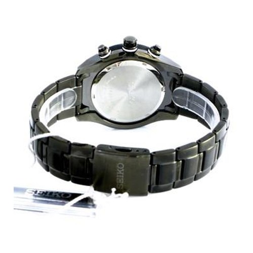 Seiko Criteria SNAC91P1 Quartz Black IP Case-Bracelet Jam Pria SNAC91