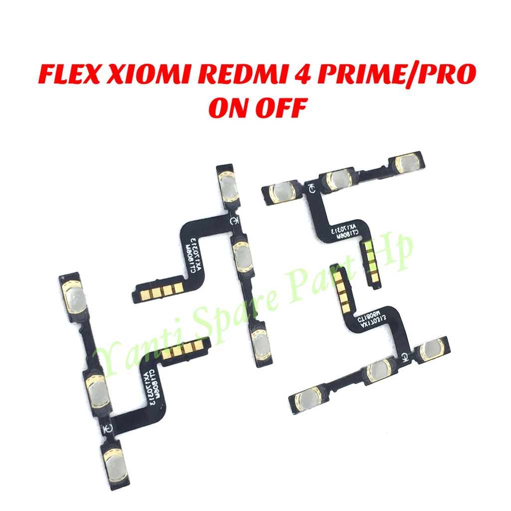 Flexible On Off Xiaomi Redmi 4 Prime 4 Pro Original Terlaris New