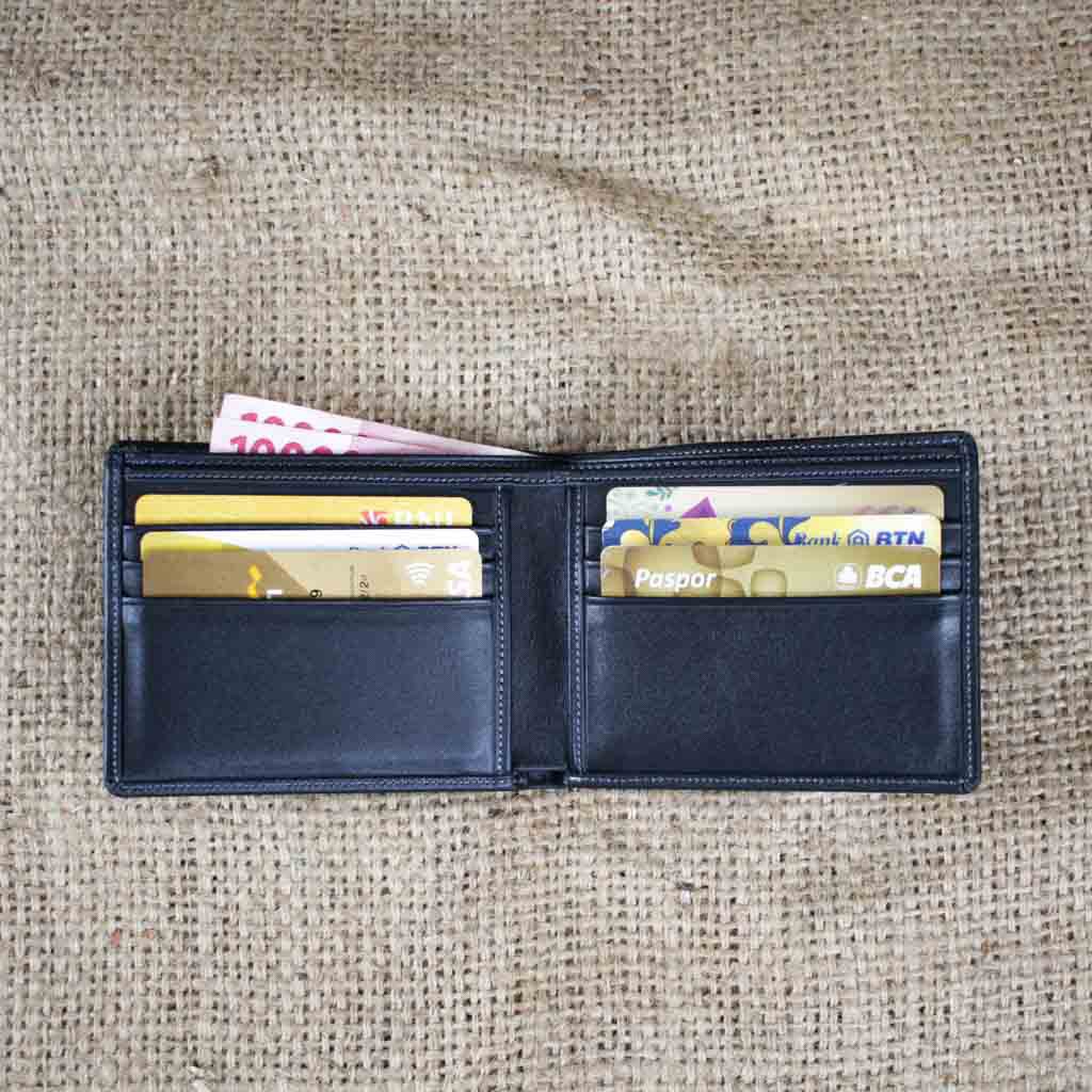 Dompet Kulit Pria Pendek ASLI FULL GRAIN Kulit Sapi Dompet Pria Lipat