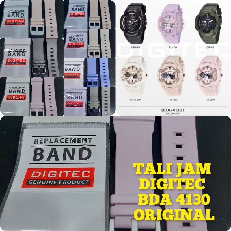 Tali jam tangan Digitec Bda 4130T original