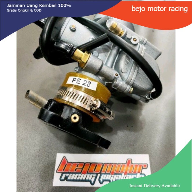 manipol satria 2 tak plus karbu PE 28 Keihin