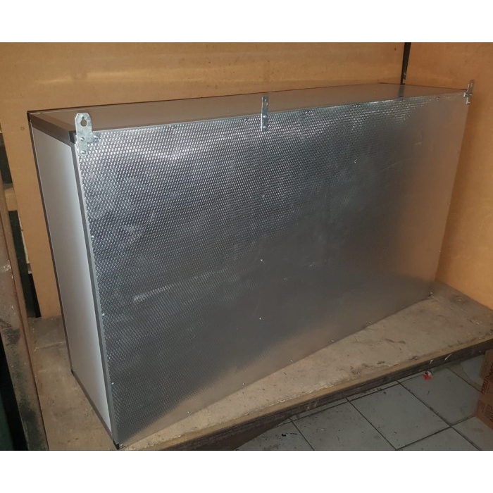 syifasariangreani - rak gantung lemari dapur kitchen set atas aluminium acp 3 pintu polos