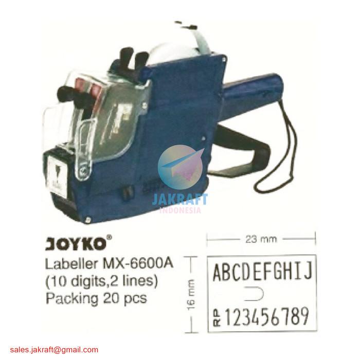

Alat Cetak Label Harga JOYKO Price Labeller MX-6600A 2 Baris 10 Digits