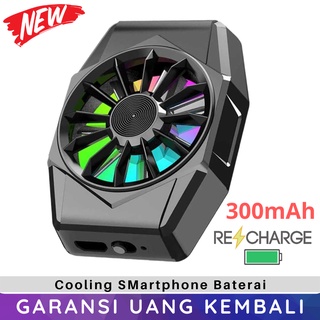 Cooling Fan Hp Baterai Rechargeable Kipas Pendingin Cooler Smartphone Gaming Android IOS Micro USB