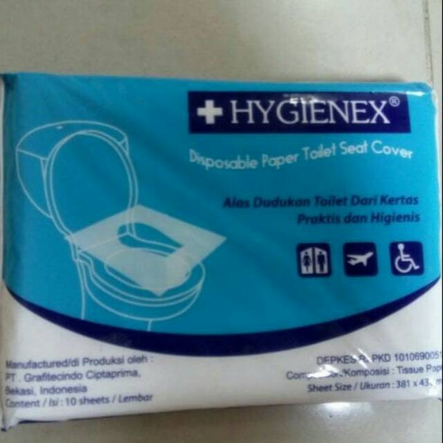 Paper toilet tissue / tissue toilet / alas dudukan toilet / hygienex paper toilet tissue