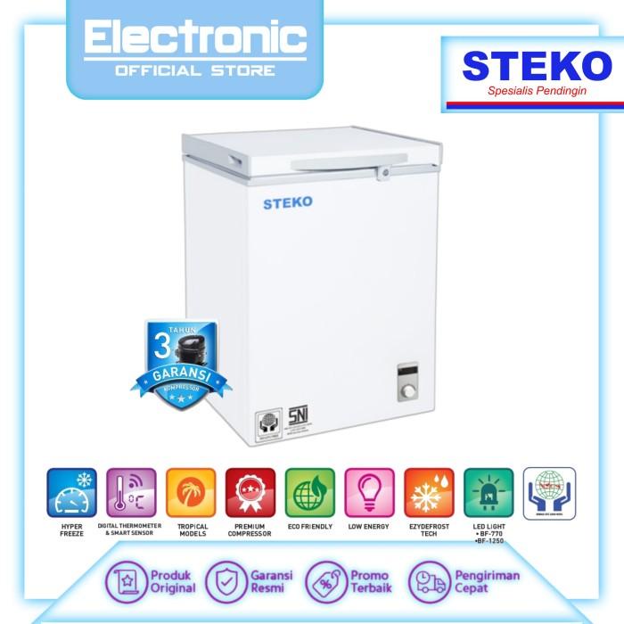 Cooler Steko Bf 110 Chest Freezer Steko Bf110 Kapasitas 100 Liter Low 132Watt