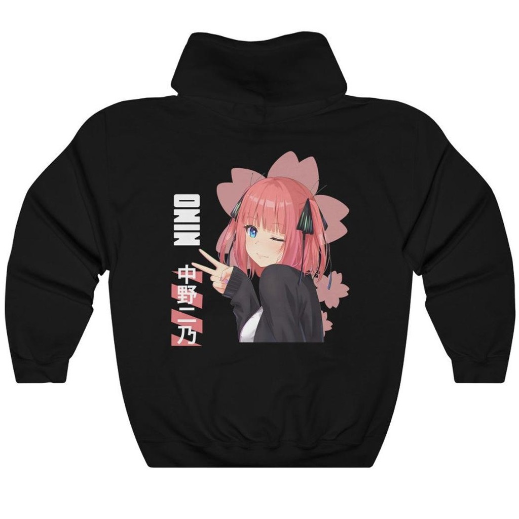 Hoodie Nino Nakano Kawaii Character Premium Fleece