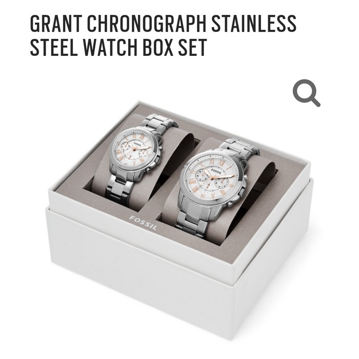 JAM TANGAN COUPLE FOSSIL ORIGINAL - BQ2180SET