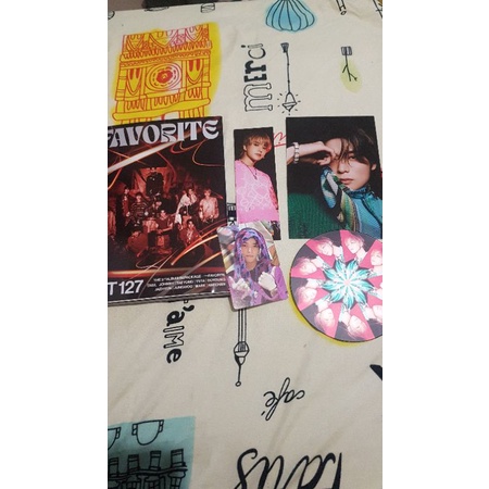 Album NCT 127 Sticker ( PC Taeyong, Pendant Haechan, Postcard Jaehyun, Bookmark Jungwoo)