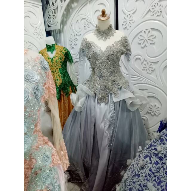 Kebaya cantik/kebaya murah/kebaya pengantin/gaun pengantin/gaun murah