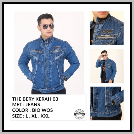 Jaket Jins Pria Levis Cowok Lepis Distro Original The Bojiel Yp43 Sp35 Jaket Jeans Tb Scrup Denim