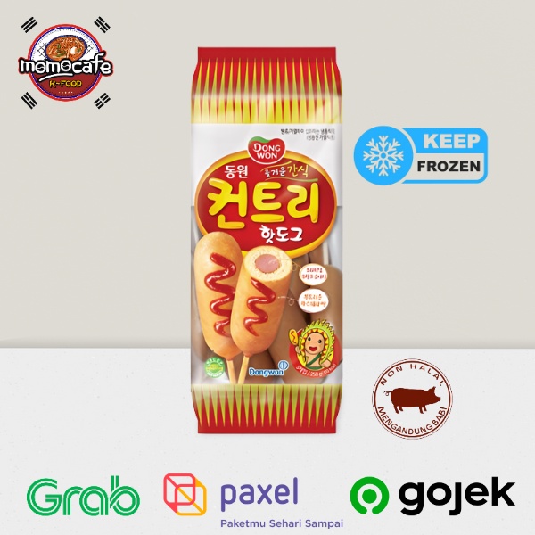 

Dongwon Country Hotdog 250g - Corn Dog Dengan Sosis Babi Made In Korea