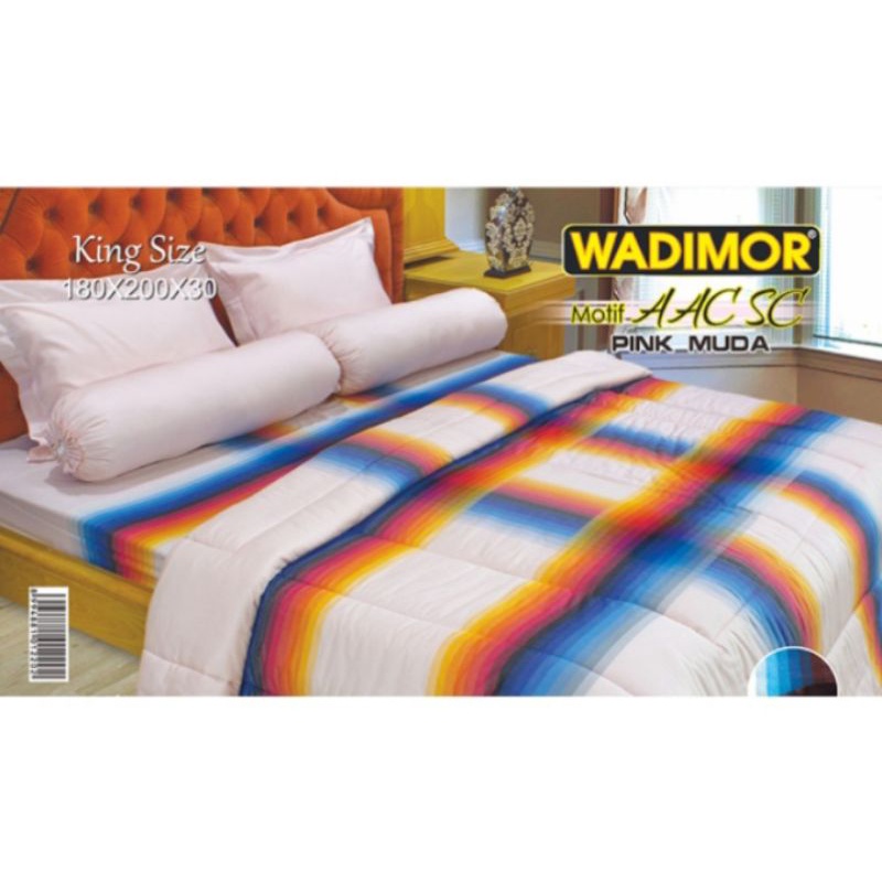 Sprei Wadimor Tenun Twill Kualitas Tinggi King Size 180×200×30 cm