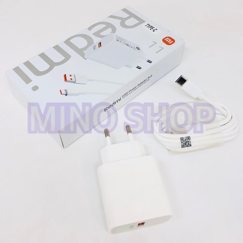 CHARGER - TC ORIGINAL REDMI 11 65W FAST CHARGING TURBO MICRO USB - TYPE C