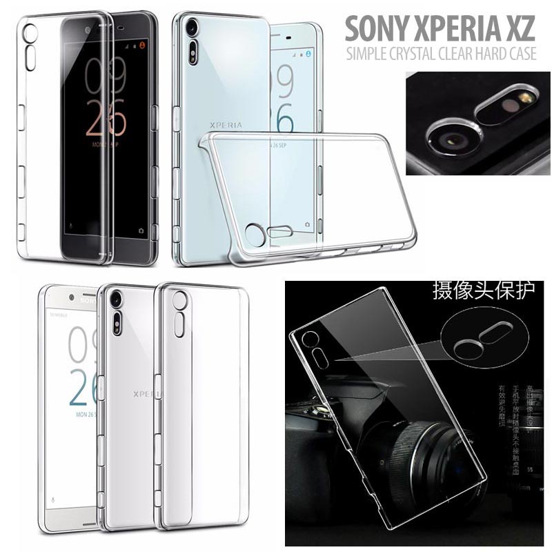 Sony Xperia XZ Dual - Xperia XZ - XZs - Simple Crystal Clear Hard Case