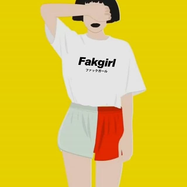 Kaos Baju Combed 3 Distro FAKGiRL FAK GiRL FUCK polos custom indonesia