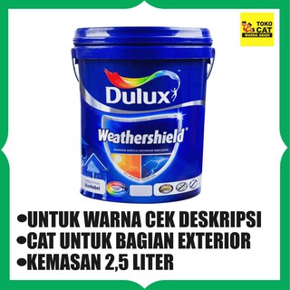 CAT TEMBOK DULUX WEATHERSHIELD WARNA  2 5 LITER Shopee 