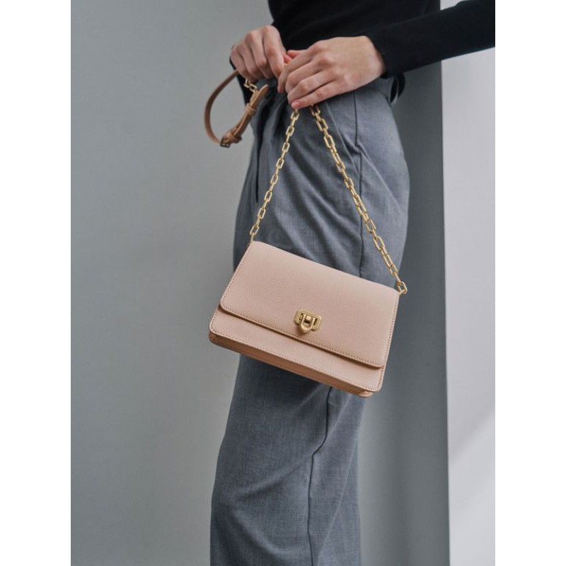 10.10 SALE | CK Double Chain Link Push-Lock Bag