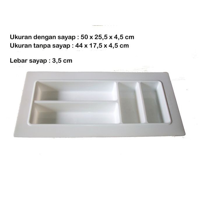 Gojek Rak Tempat Sendok Pisau Garpu Dapur Sekat Laci Modelline KECIL