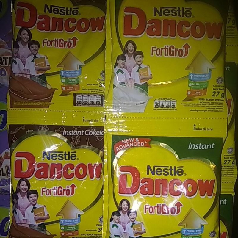 

Dancow fortigro susu bubuk instant sachet