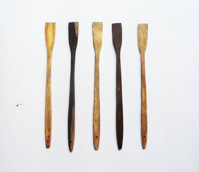 Spatula/ Sutil/ Sotil/ Sodet Kue Apem/ Cubit Dari Kayu