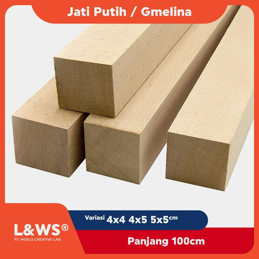 Kayu Jati Putih / Gmelina Ukuran Kaso / Usuk Panjang 100cm