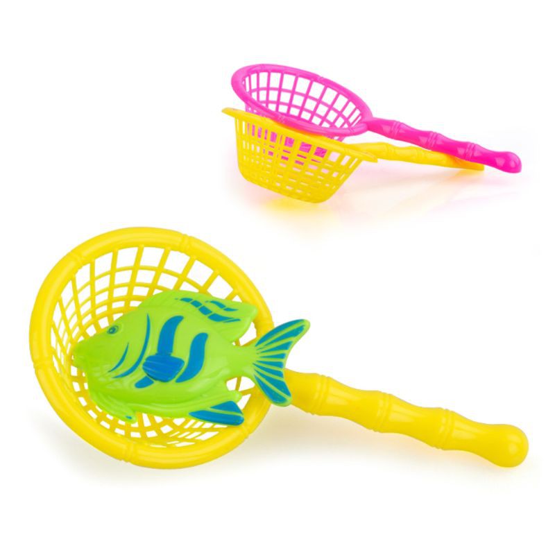 Wili❃ Fishing Handle Net For Plastic Fish Toy Family Indoor Games Gift Kids