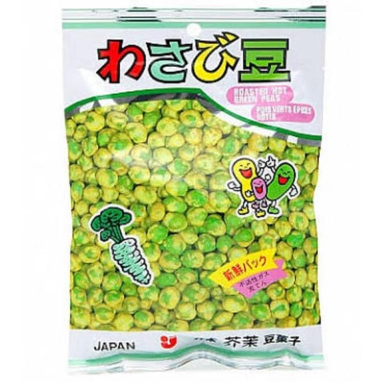 

Imoto Wasabi Mame Roasted Hot Green Peas - Kacang Polong Japan