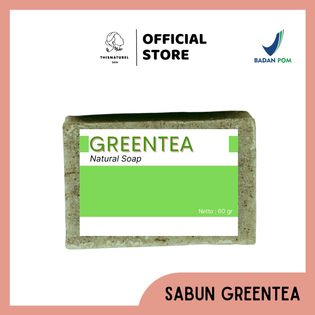Sabun Greentea Teh Hijau untuk Jerawat - Natural Greentea Soap BPOM - Sabun Natural Herbal