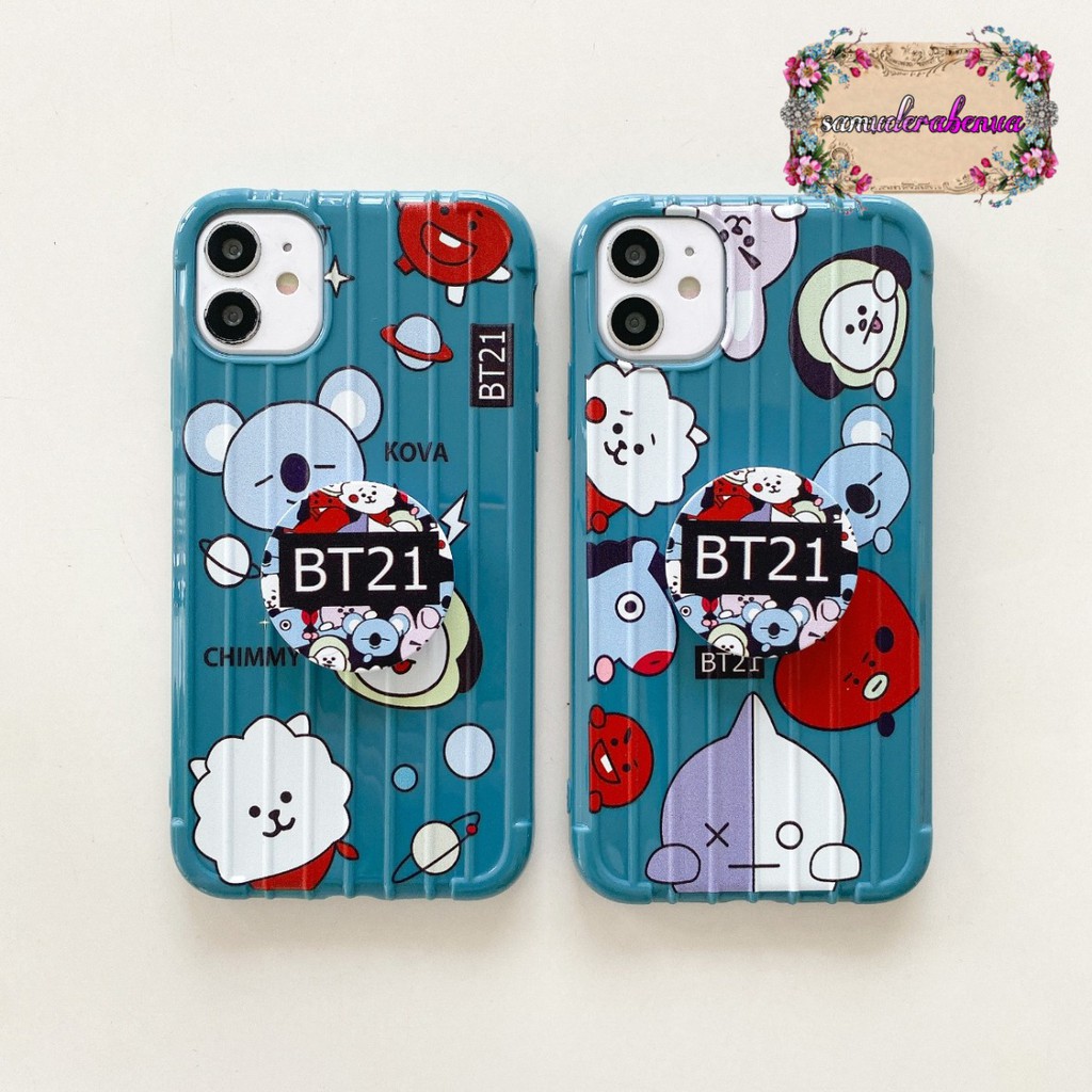 SS263 Softcase Popsocket KARTUN Vivo Y91c Y1s Y91 Y93 Y95 Y12 Y17 Y15 Y19 U3 Y5s SB1643