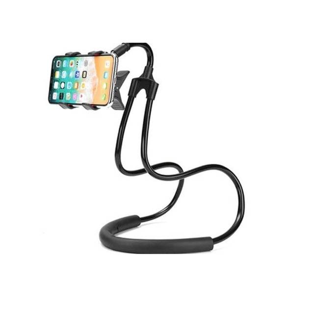 MEDAN HANAISO New Q Lazypod Leher / Lazypod Neck Holder Hp flexible / Untuk HP Max 6 inch