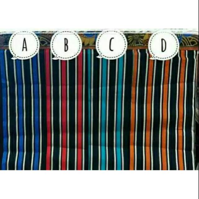 Kain motif salur bahan katun