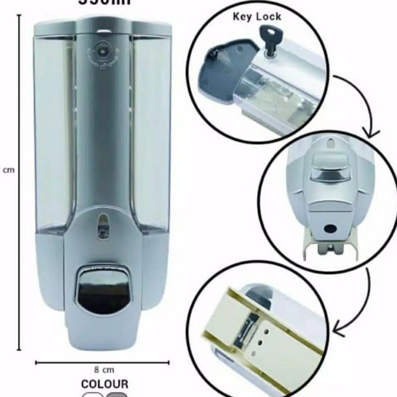 DISPENSER SABUN CAIR 1 TABUNG / TEMPAT SABUN CAIR 1 TABUNG